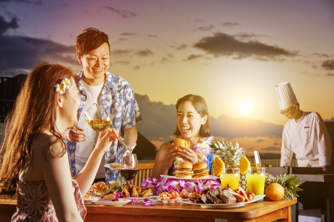 屋上ガーデン「ペルゴラ」－夕日を眺めながら楽しむガーデンＢＢＱ