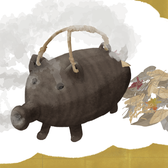 新宿から発掘された蚊遣り豚。発祥は江戸時代のアイデア商品