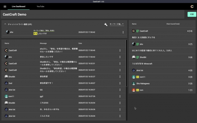 特定のコメントを優先表示