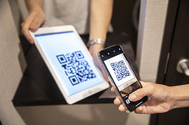 QRコード　チェックイン