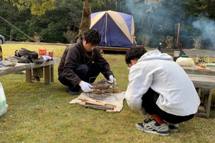 当社が対馬市で実施した、アウトドア×ワーケーションイベントの様子