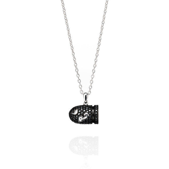 キラー ネックレス SILVER(SHINY+BLACK FINISH) ✖CUBIC ZIRCONIA 40, 45, 50cm ¥107,800